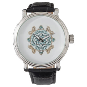 Sea Turtle Mandala Art Armbanduhr