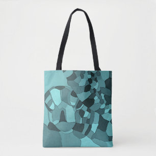 Sea Turtle Mosaic Tote Bag Tasche