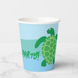 Sea Turtle Party Paper Cup Pappbecher