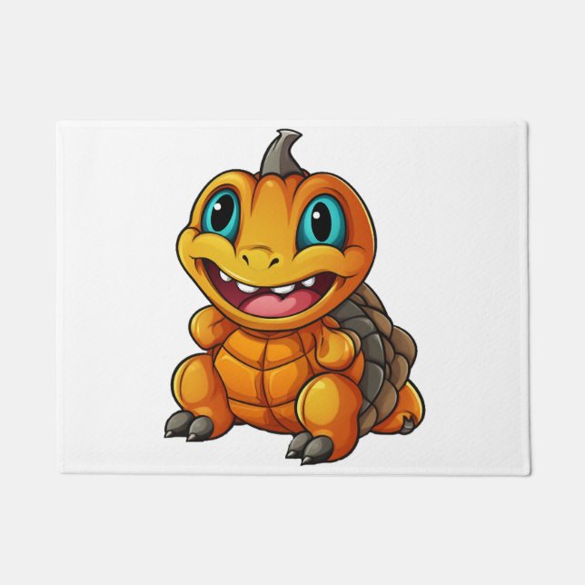 Sea Turtle Pumpkin Lazy Halloween-Party Kostüm Fußmatte (Vorderseite)