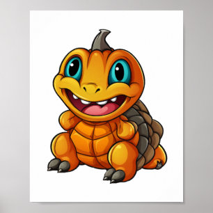 Sea Turtle Pumpkin Lazy Halloween-Party Kostüm Poster
