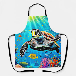 Sea Turtle Reef Life Schürze
