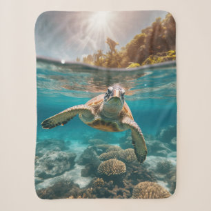Sea Turtle Series Sherpa Blanket Sherpadecke