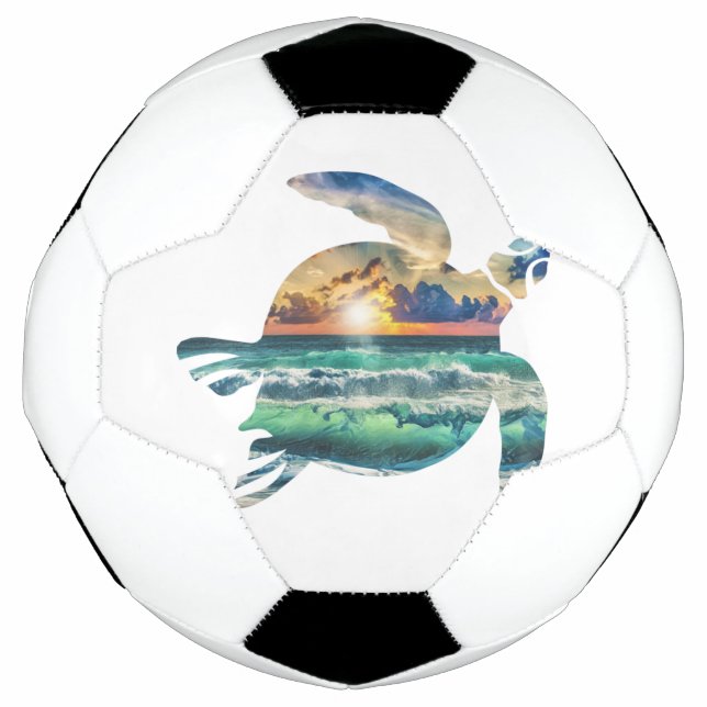 Sea Turtle Sunset Beach Golf Balls Golf Ball Marke (Vorderseite)