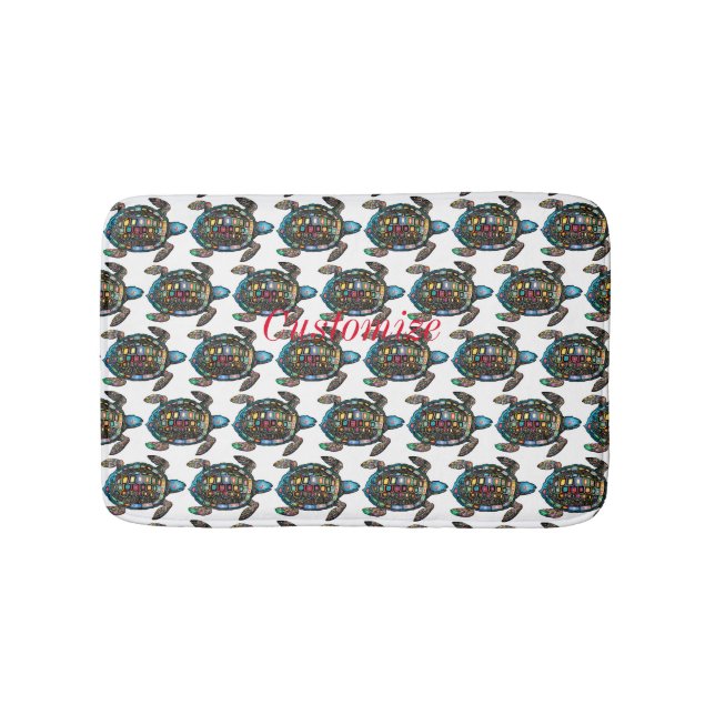 Sea Turtle Thunder_Cove Badematte (Vorderseite)