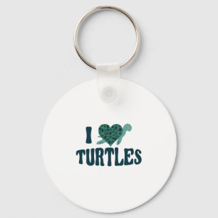 Sea Turtle Tortoise Herz I Liebe Copy Schlüsselanhänger