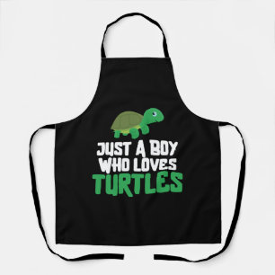 Sea Turtle Tortoise nur ein Junge, der Schürze