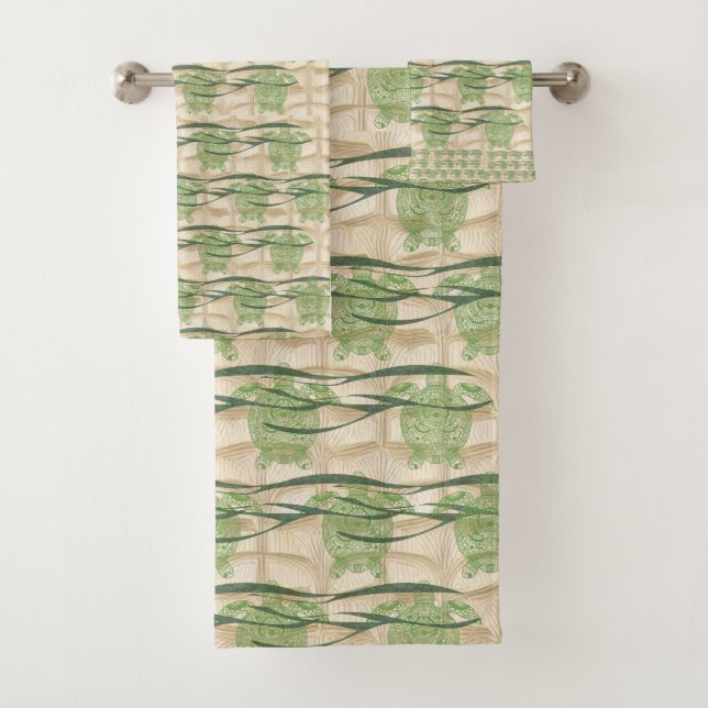 Sea Turtle Towel Set (Insitu)