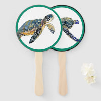 Sea Turtle Wildlife Amphibien Wildlife Hand Fan