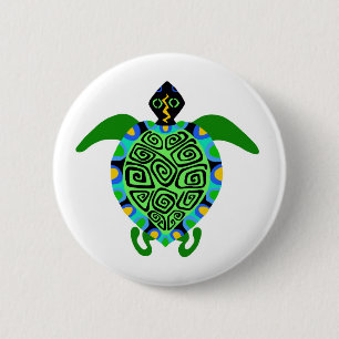 Sea TURTLE - Wildlife warrior - Nature - Wildlife Button
