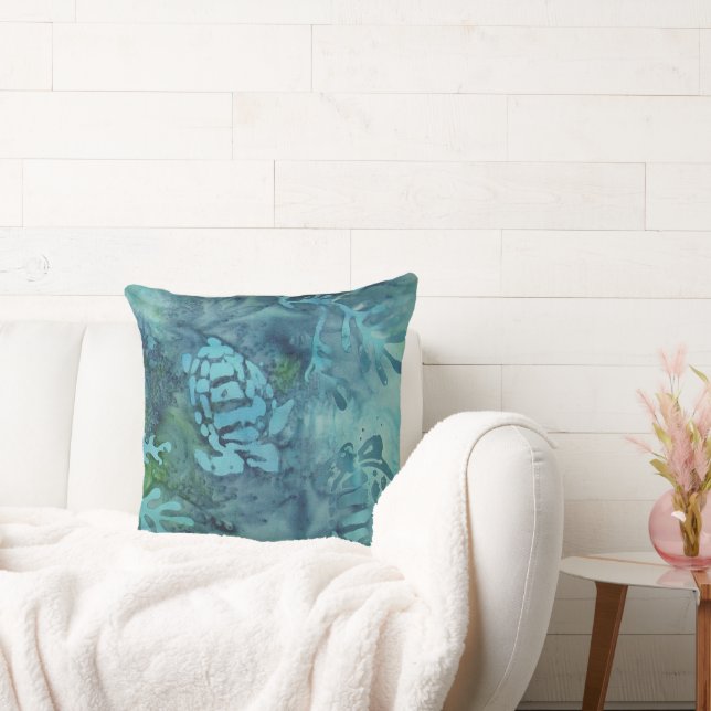 Sea Turtles Batik Kissen (Liege)