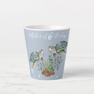 Sea Turtles Beach Hochzeit Milchtasse
