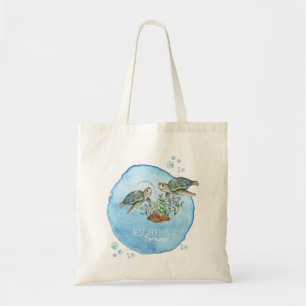 Sea Turtles Beste Freundinnen - Personalisierte Fr Tragetasche
