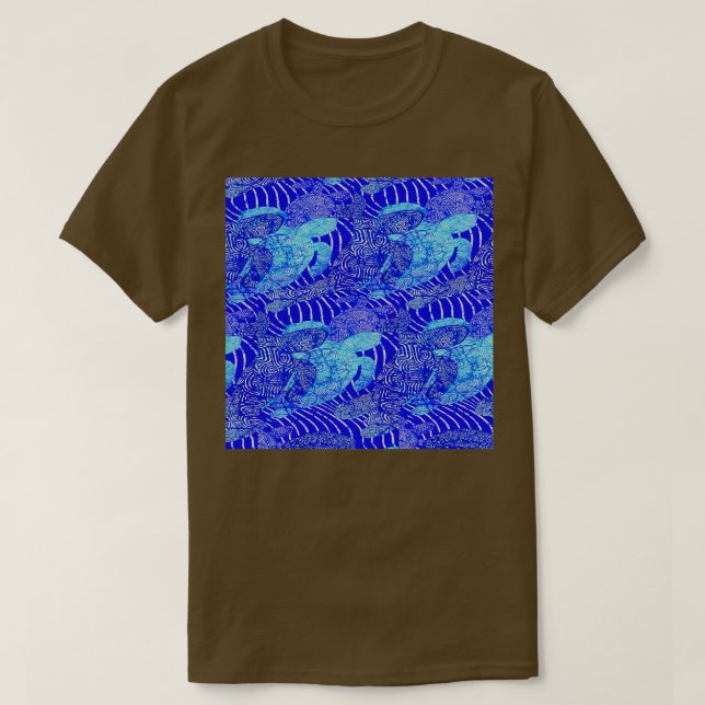 sea turtles blue T-Shirt (Design vorne)