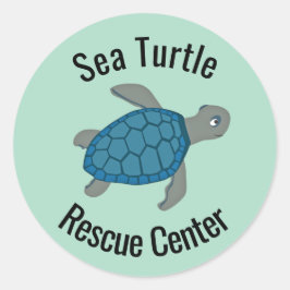 Sea Turtles Design Runder Aufkleber