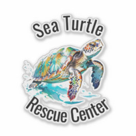 Sea Turtles Design Vinyl Sticker