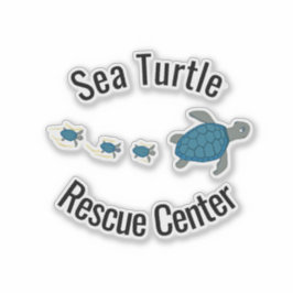 Sea Turtles Design Vinyl Sticker
