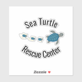 Sea Turtles Design Vinyl Sticker