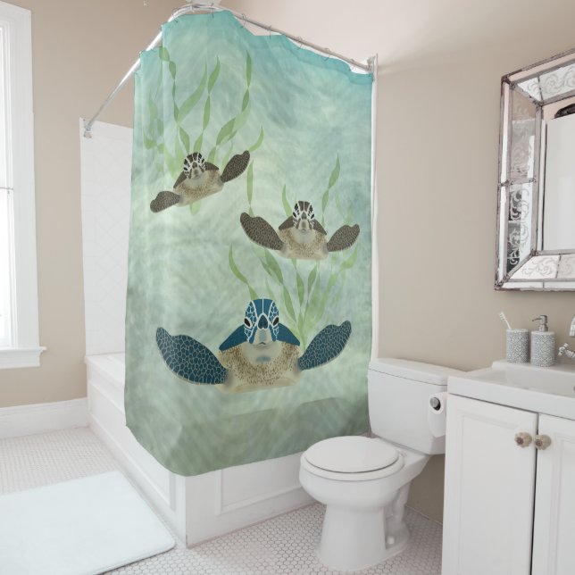 Sea Turtles Duschvorhang (Beispiel)