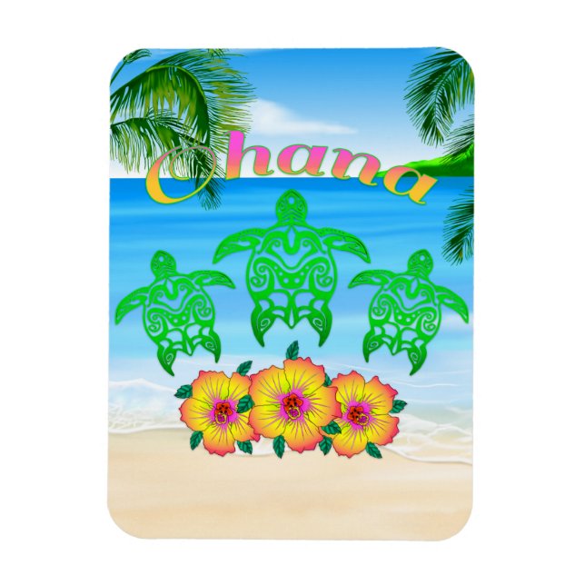 Sea Turtles Hawaiian Honu Magnet (Vertikal)
