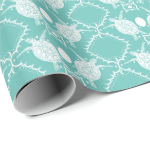 Sea Turtles Tortoise Moons Ocean Pattern Geschenk Geschenkpapier