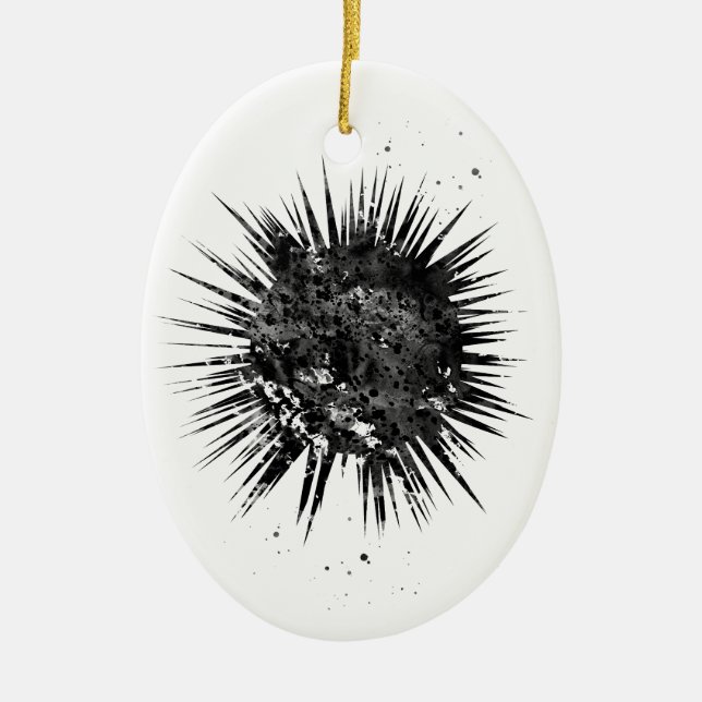 Sea Urchin Keramik Ornament (Vorne)