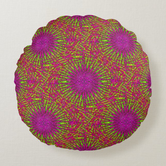 Sea Urchins partyin'.... Rundes Kissen (Vorderseite)
