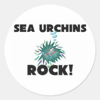 Sea Urchins Rock Runder Aufkleber