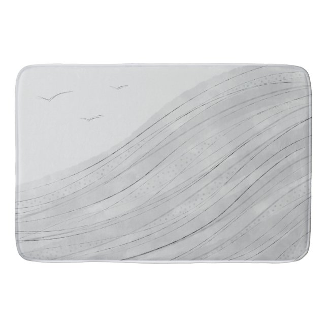Sea Waves Küchentuch Tischset Badematte (Vorderseite)