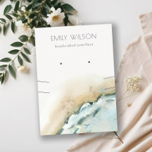 Sea Waves Sand Beach Ringe Nekklace Display