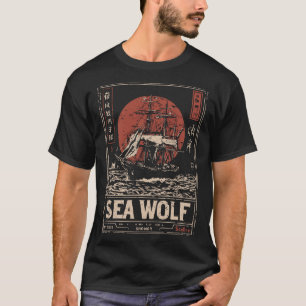Sea Wolf Vintag Ship Adventure Design T-Shirt