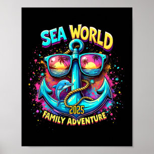 Sea World 2025 Ocean Explorer Erinnerungen Family Poster
