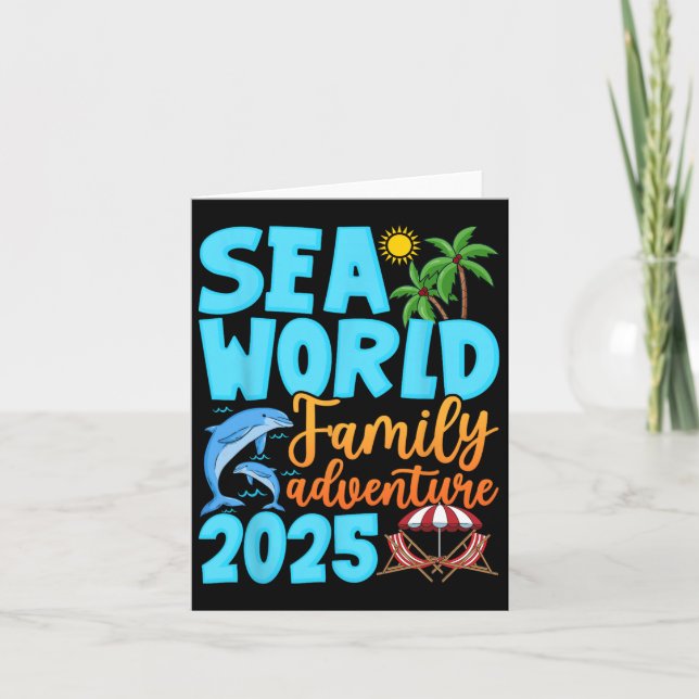 Sea World Dolphin Family Adventure Trip 2025 Sprin Karte (Vorderseite)