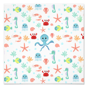 Sea World Muster Fotodruck