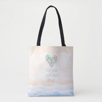 Sea You at the Beach Coastal Tote Bag Tasche