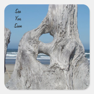 Sea You Soon Aufkleber Strand Ozean Driftwood Wave