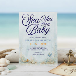 Sea You Soon Baby Shower Einladung