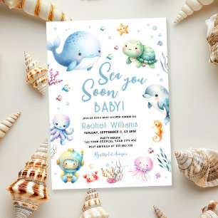 Sea You Soon Baby Shower Einladung