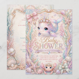 Sea You Soon Baby Shower Einladung | Perlen Musche