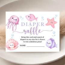 Sea You Soon Baby Shower Rosa Ozean Windel Raffel