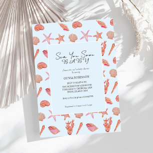 Sea You Soon Baby Strand Coastal Baby Shower Einladung