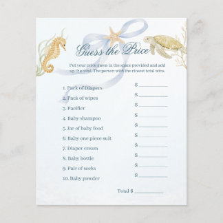 Sea You Soon Errate den Preis Baby Shower Spiel