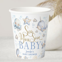 Sea You Soon Ocean Baby Shower Boy Blue