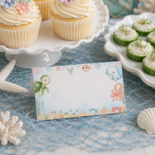 Sea You Soon Ocean Baby Shower Tischkarten