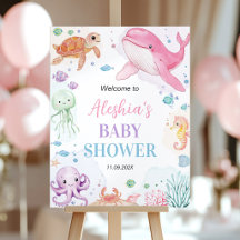 Sea You Soon Ozean-Baby-Shower-Willkommensschild