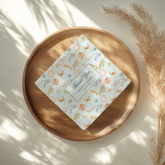 Sea You Soon Rococo Baby Shower  Serviette