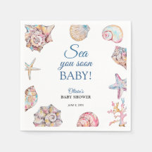 Sea You Soon Seashell Baby Shower