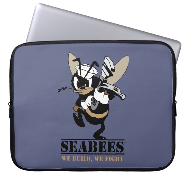 Seabees, die wir uns errichten, kämpfen laptopschutzhülle (Vorderseite)
