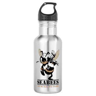 Seabees, die wir uns errichten, kämpfen trinkflasche