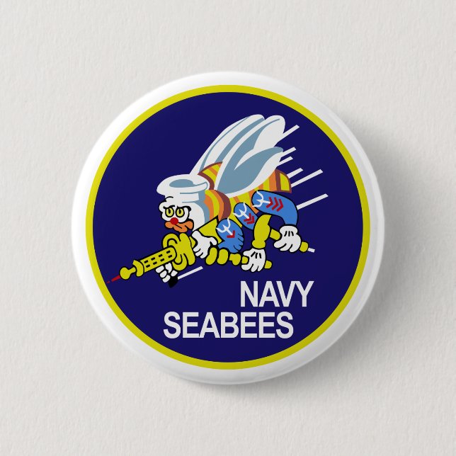Seabees MARINE Button (Vorderseite)